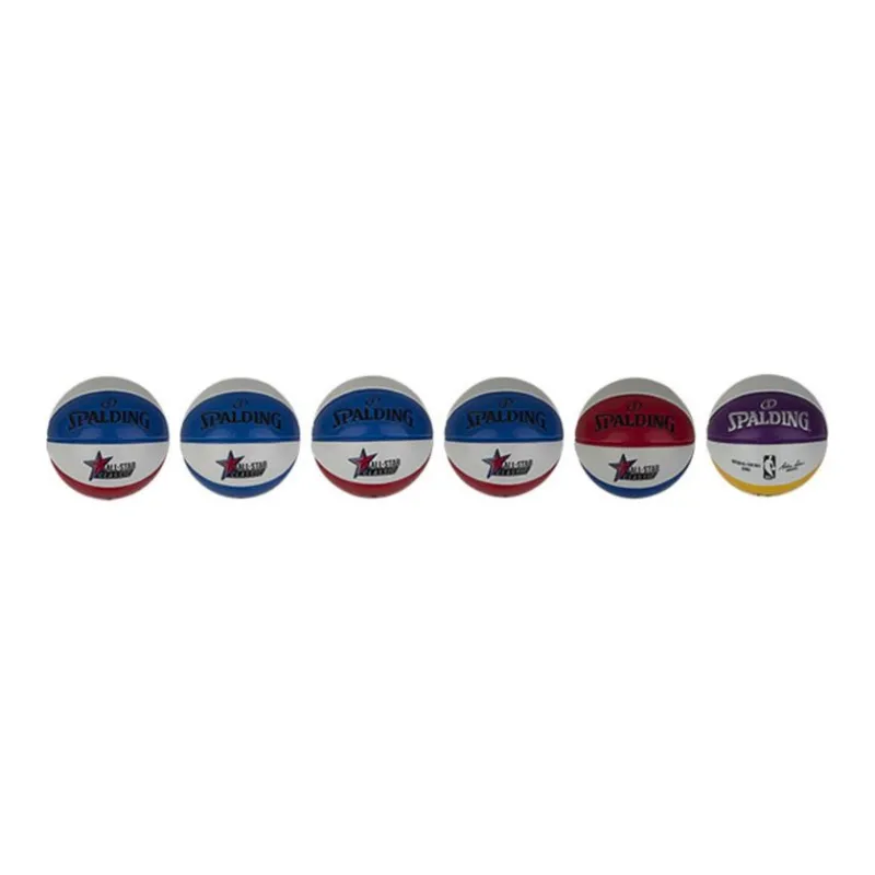 SPALDING PU Basketball Red Blue White Stripes Size 1 Training Unisex-2