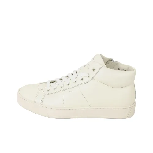 Santoni Mattia High-Top Skateboard Shoes Men's White