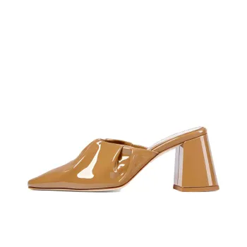 DEAR FRANCES Quiet Wrap-toe Slippers Women's Brown
