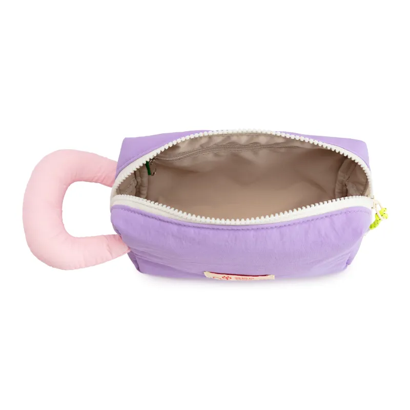 Bromen Nylon Cable Storage Bag Unisex Purple/Green Grape & White Contrast-2