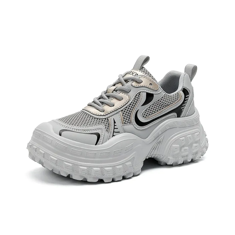 HARSON Cushioning Lightweight Height Increasing Low Top Chunky Sneakers Women's-7