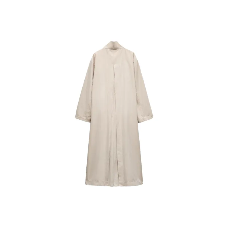 ZARA ZW Series Trench Coat Women's Khaki-1