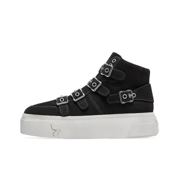 ASH STARMOON BUCKLE Collection High-Top Genuine Leather Platform Casual Platform Shoes Casual Shoes Women's
