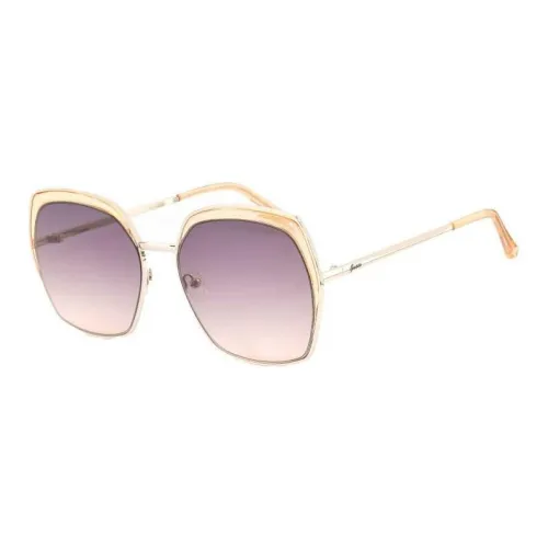 GUESS Metal Square Sunglasses Women's Gold