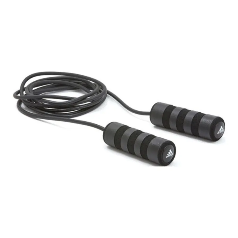 Adidas Fitness Training Non Countable Jump Ropes Adults Foam Controller Black Gray-1