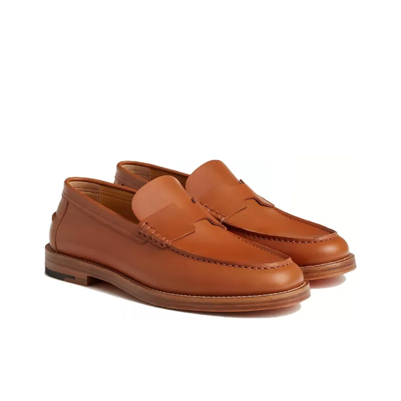 HERMES Loafers Men Brown-3