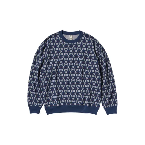 UNIQLO KAWS X WARHOL Collaboration Sweatshirts Unisex Navy