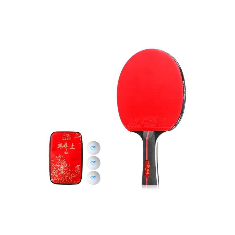 DOUBLEFISH Ping Pong Paddles Unisex All Wood Red-18