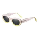Pink Yellow Frame with Gray Lens