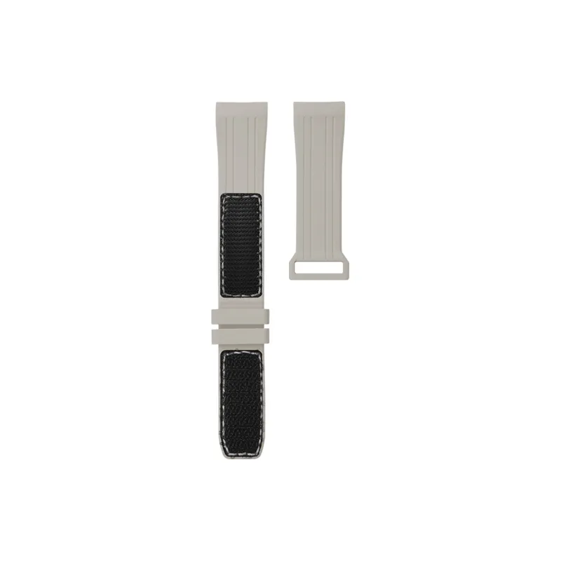 VAGENARI Watch Bands Hook and Loop Rubber Strap Compatible With New Hima 300 Three Needle 42mm Unisex-4