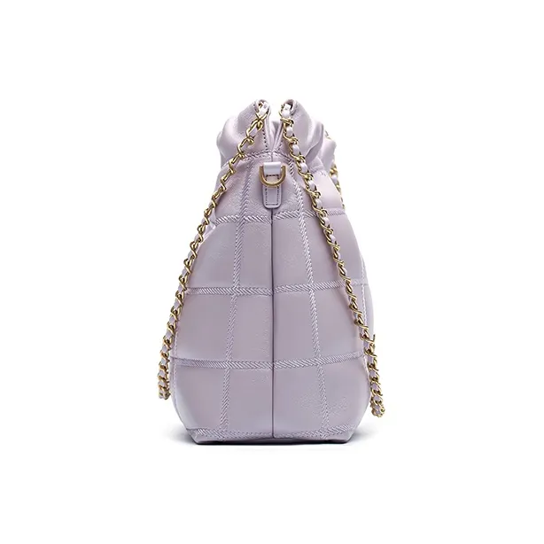 Montagut Sheepskin Shoulder Bag, Chain Bag, Underarm Hobo Bag Regular Women's Stone Gray/Acorn/Ice Coffee/Lilac-19