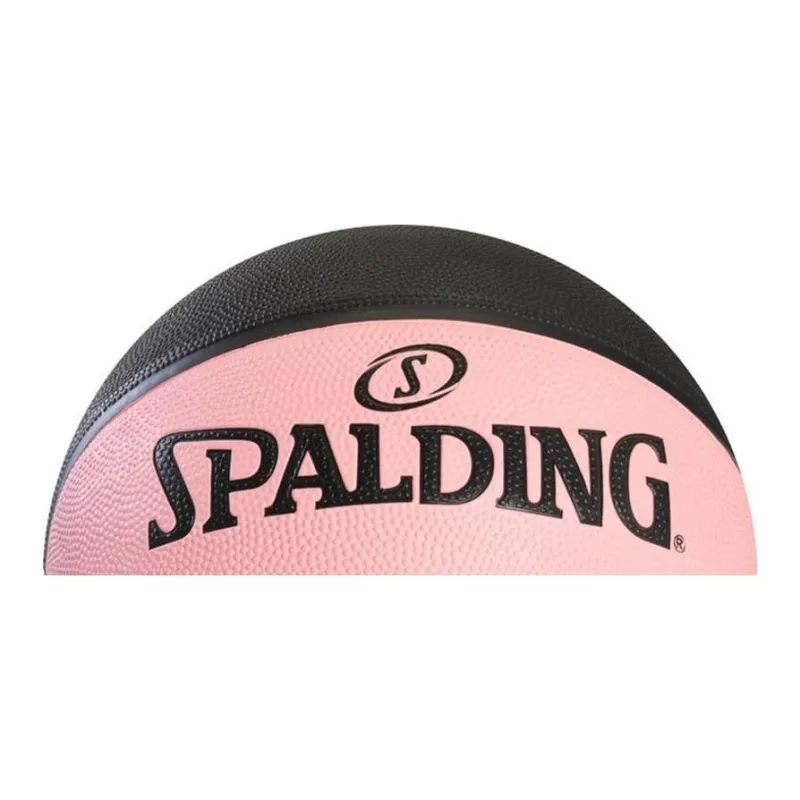 SPALDING Rubber Basketball Pink Black Size 6 Ball Training Women's-2