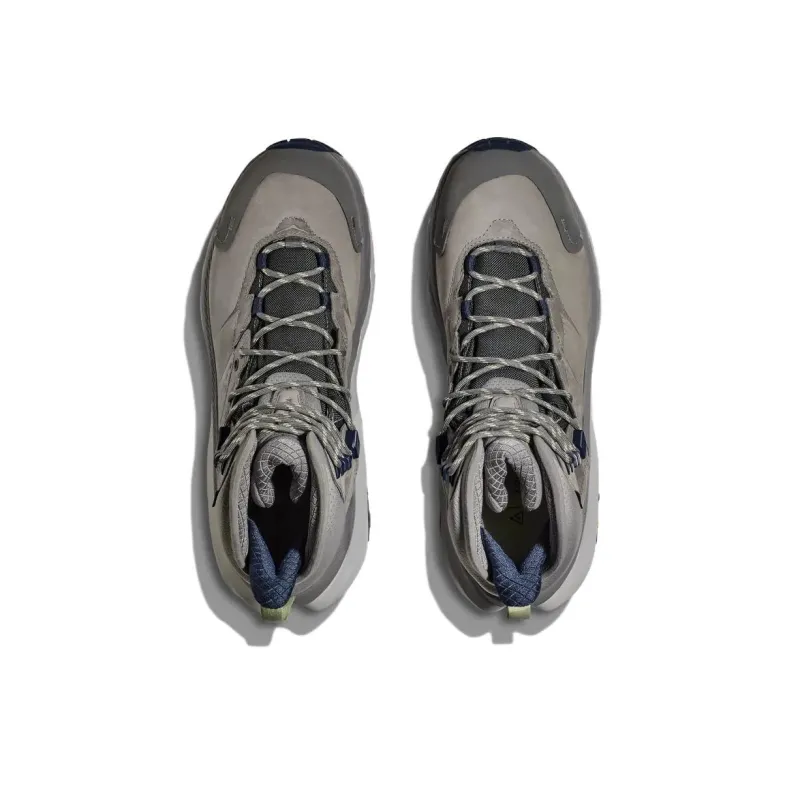 HOKA ONE ONE Kaha 2 Anti Slip Wear Resistant High Top Trekking Shoes Men's Gray-4
