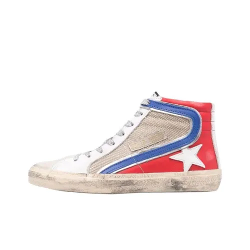 Golden Goose Slide Skateboard Shoes Women's High-Top Multicolor