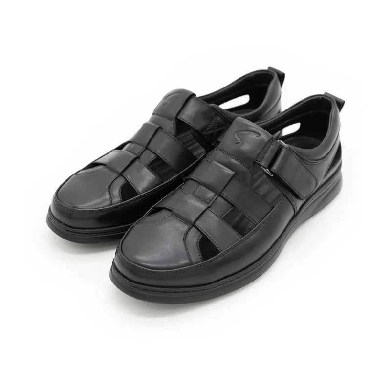 Satchi Wear Resistant Beach Sandals Men's Black-2