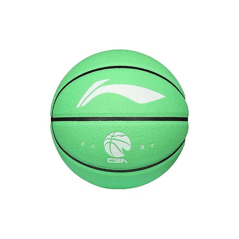 LiNing CBA Collection PU Basketball Green White Size 5 Size 7 Training Unisex-1