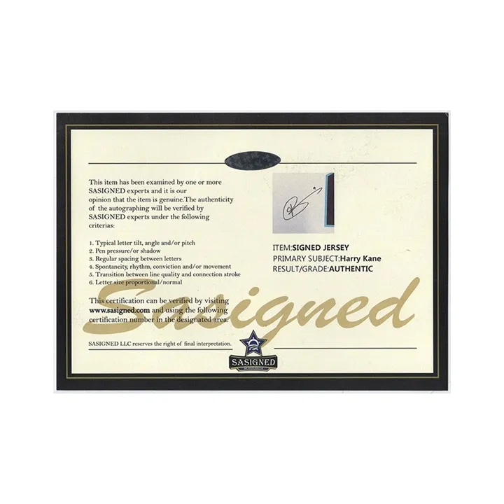 Three For Harry Kane 2022 World Cup England National Team Signed Soccer Apparel Jersey Framed With SA Certificate-4