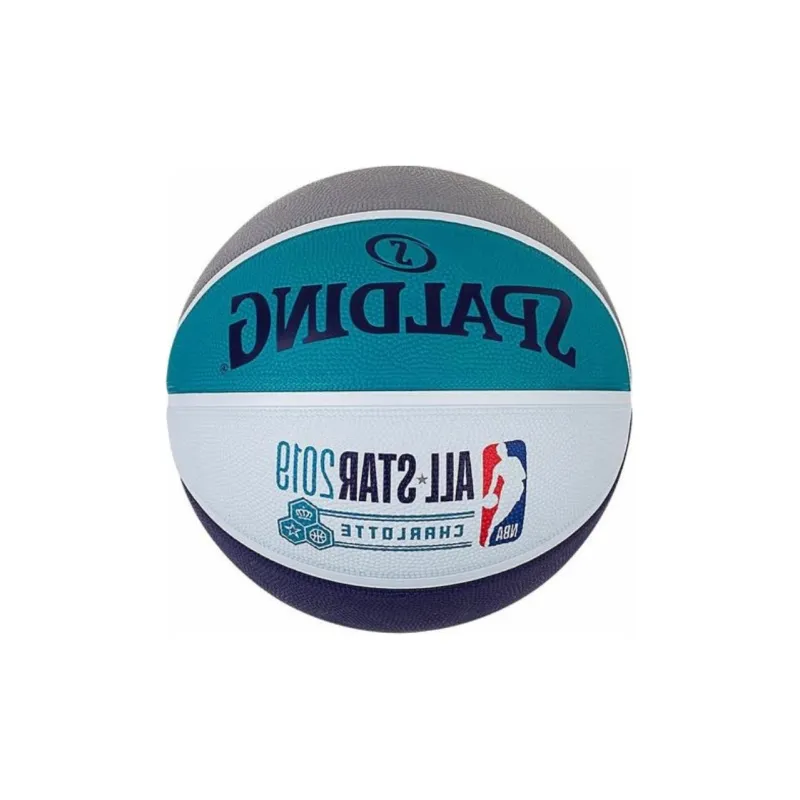 SPALDING Rubber Basketball Gray Blue Size 7 Training Unisex-3