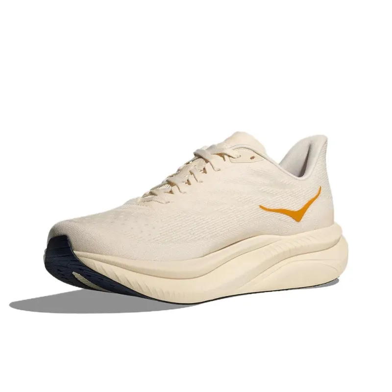 HOKA ONE ONE MACH 6 Anti Slip Wear Resistant Low Top Running Shoes Men's Beige-1