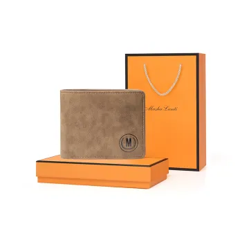 MashaLanti PU Coin Purse Card Holder Wallet Men's Coffee
