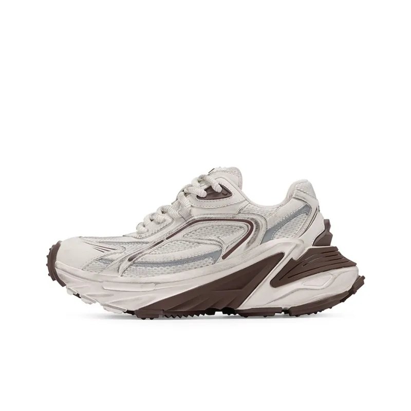 GG CC Chunky Sneakers Women's Low Top Black/Coffee-5