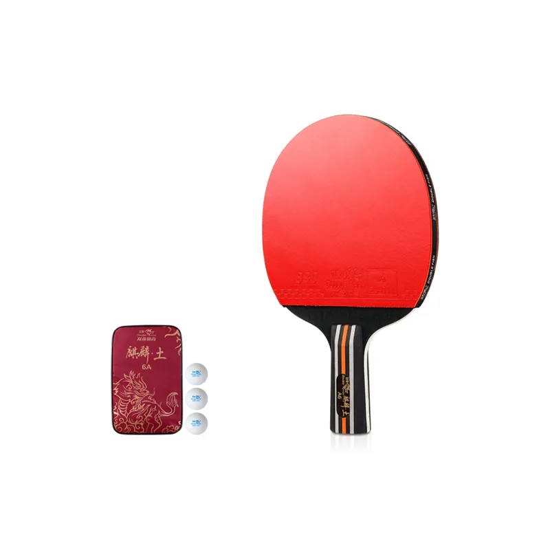 DOUBLEFISH Ping Pong Paddles Unisex All Wood Red-33