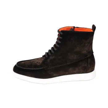 Santoni Nacho High-Top Skateboard Shoes Men's Brown