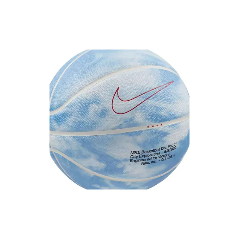Nike City Exploration Chicago Cloud Print PU Basketball Sky Blue Size 7 Ball Training-5