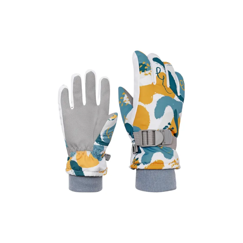 PRIMITIVE WOLF Skiing Mittens Unisex-11