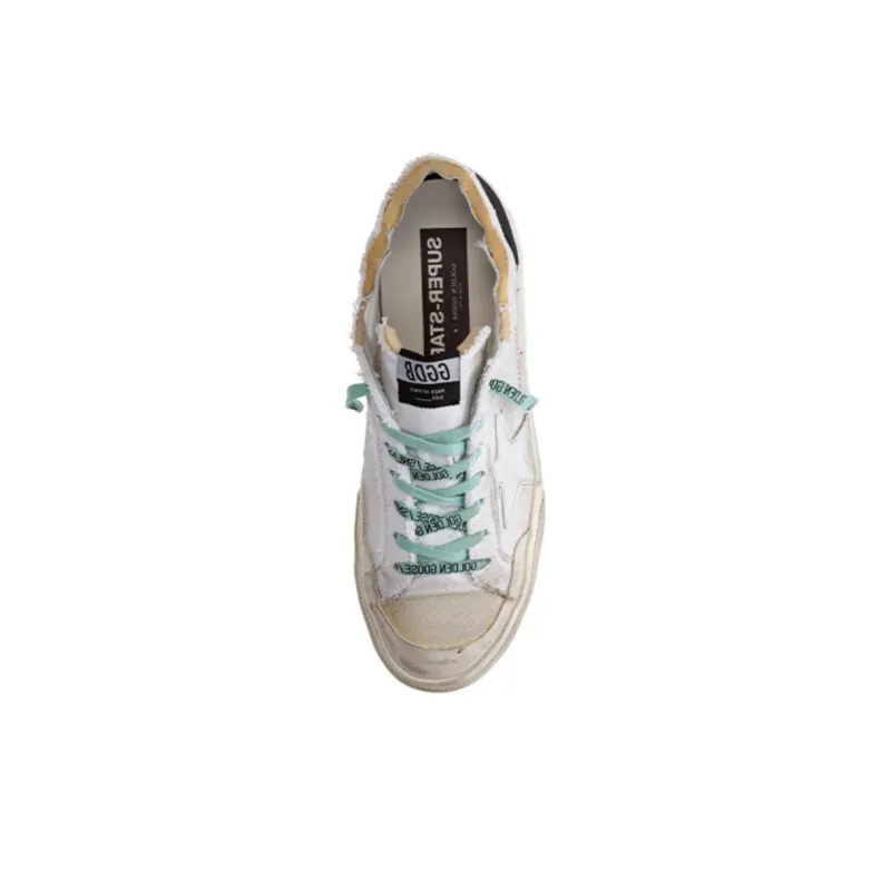 Golden Goose Super-Star Canvas White Black Ice Blue-4