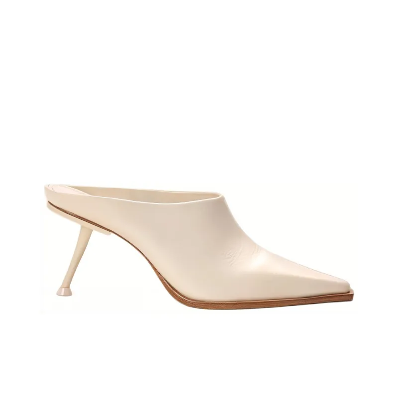 CULT GAIA Slip-Resistant Wrap-toe Slippers Women's White-1