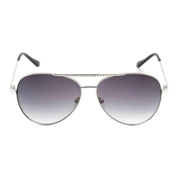 GUESS Metal Aviator Sunglasses Women's Silver-1