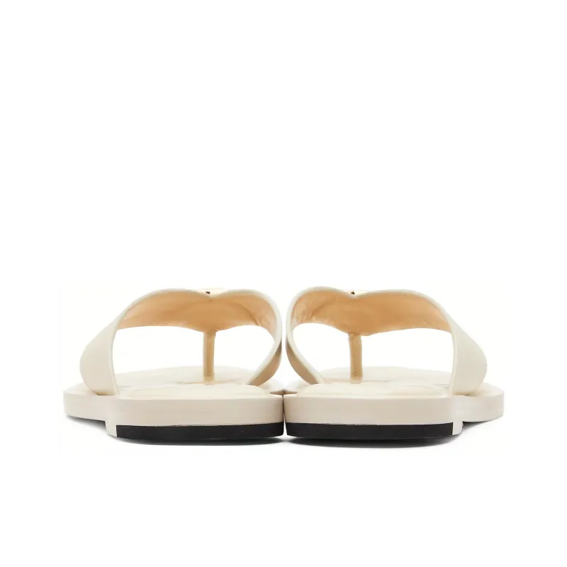 GUCCI Interlocking Slip Resistant Flip Flops Women's White-4