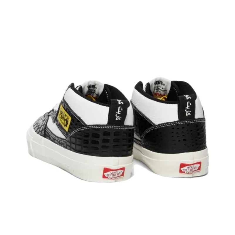 Carpet Company x Vans Skate Half Anti-Slip Wear-Resistant Low-Top Skateboard Shoes Unisex Black White-3
