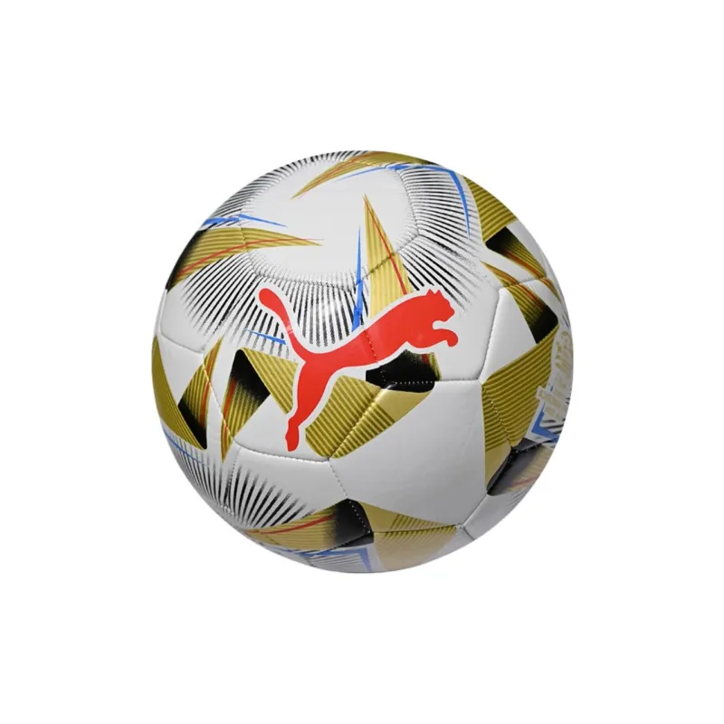 PUMA Size 5 Soccer Unisex White Gold-1