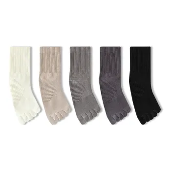 JIAZINI Mid Calf Socks Men's 5 Pack