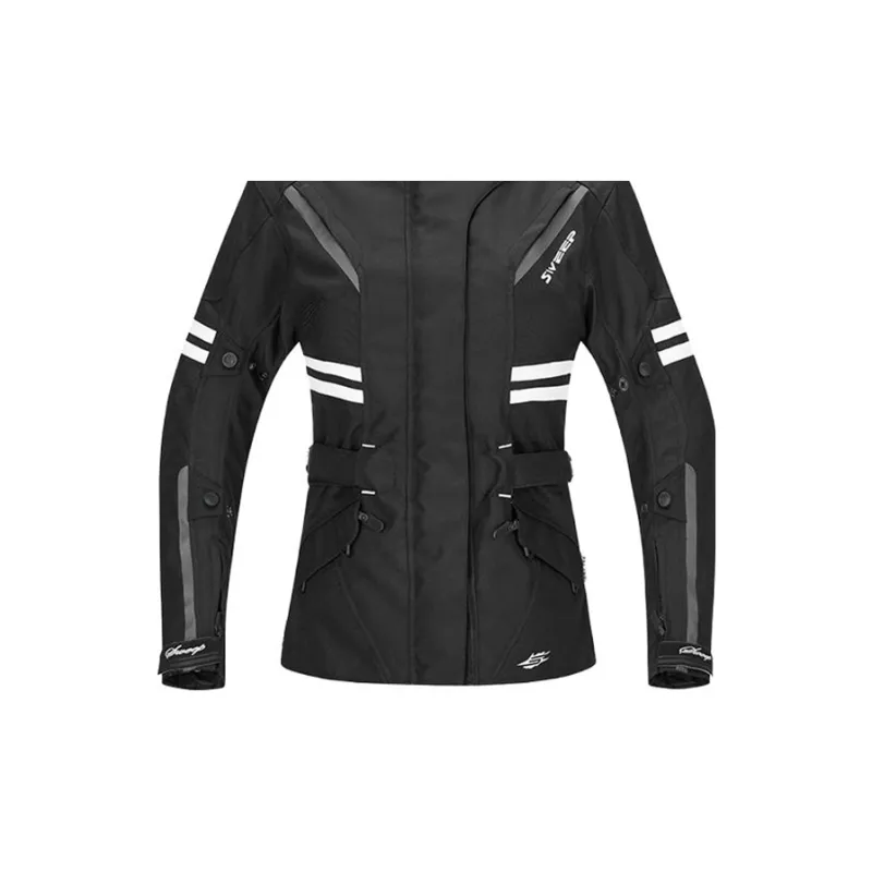 SWEEP Racing Suits / Motorcycle Suits Unisex Janet Black White Top TJJAN 00-3