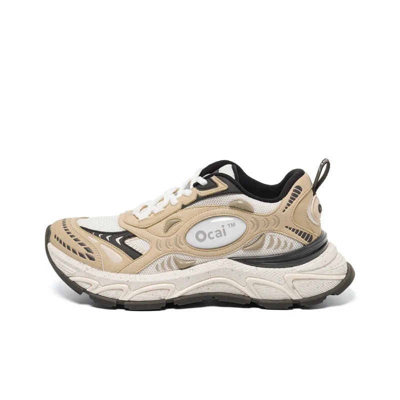 Ocai Runtech3.0 Anti Slip Wear Resistant Low Top Chunky Sneakers Unisex Brown-0