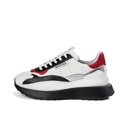 NAUTICA Chunky Sneakers Men Low-Top White/Red