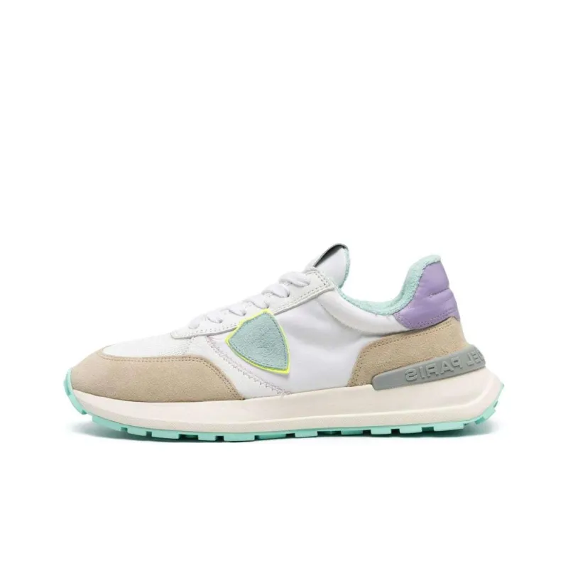 PHILIPPE MODEL Slip Resistant Low Top Casual Shoes Women's White Purple-0