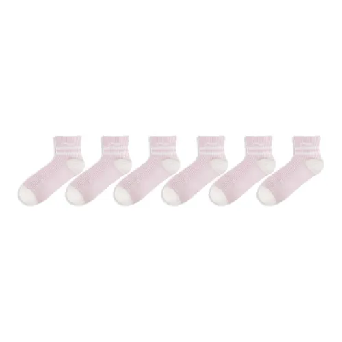 LiNing Ankle Socks Sports Socks Unisex 6 Pack Pink