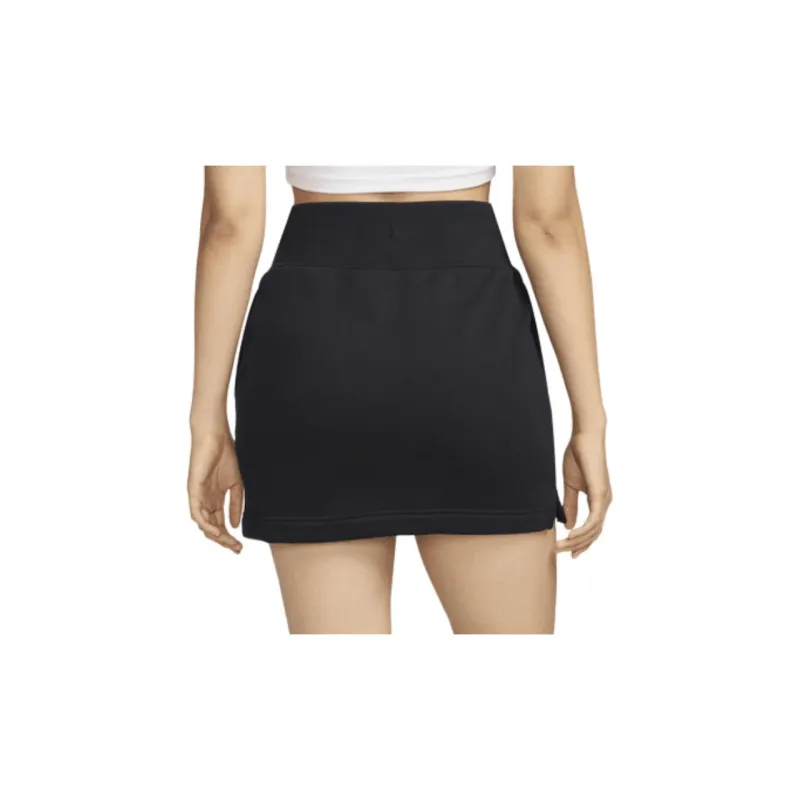 Nike Sportswear Phoenix Fleece Casual Short Skirts Women's Black-1
