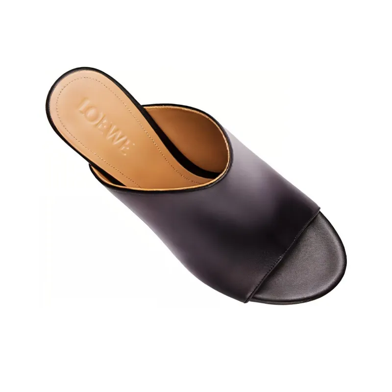 LOEWE Slide Slippers Women's Black Yellow-3