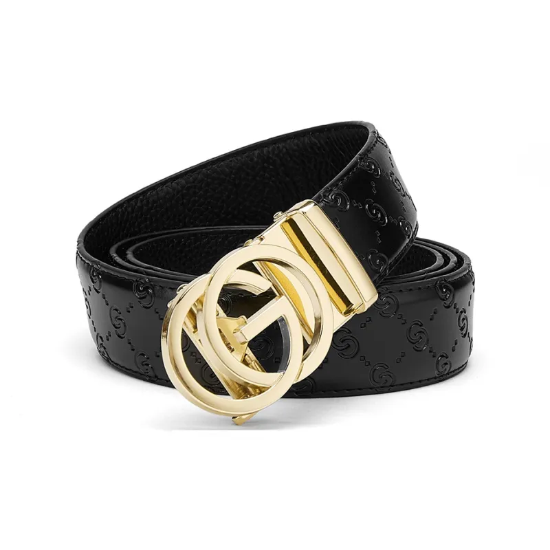 FAIRWHALE Cow Split Leather Leather Belts Men's Multicolor Width 3.5CM-9