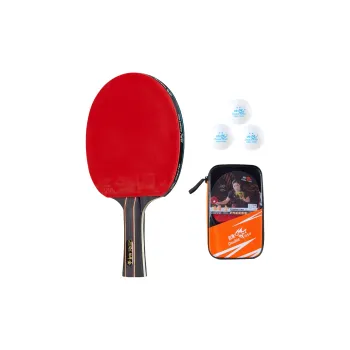 DOUBLEFISH Ping Pong Paddles Unisex Solid Wood+Alder Samsung Beginner