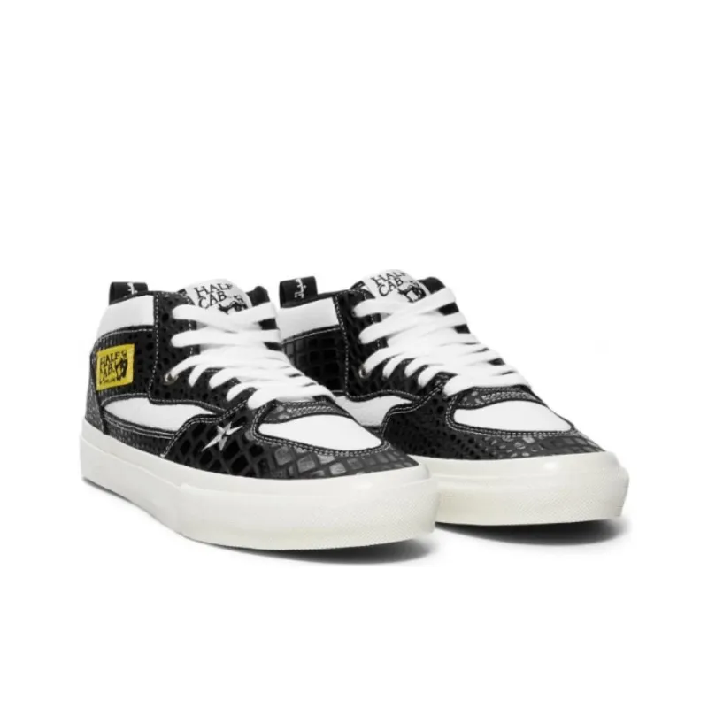Carpet Company x Vans Skate Half Anti-Slip Wear-Resistant Low-Top Skateboard Shoes Unisex Black White-2