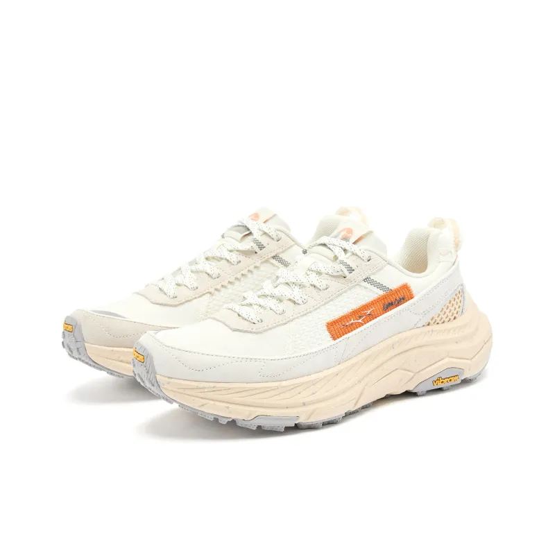 QIAODAN Mountain God 2 LITE Running Shoes Women's Low Top Ivory/Dusty Ivory-2