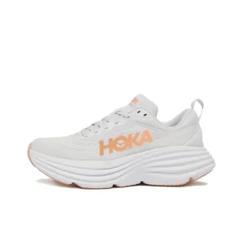 HOKA ONE ONE Bondi 8 White Cantaloupe Women's