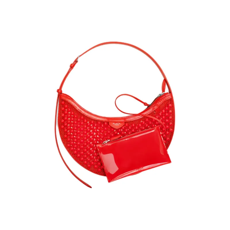 Alaia Polyamide Handbag Shoulder Bag Small Size Women's Orange-1