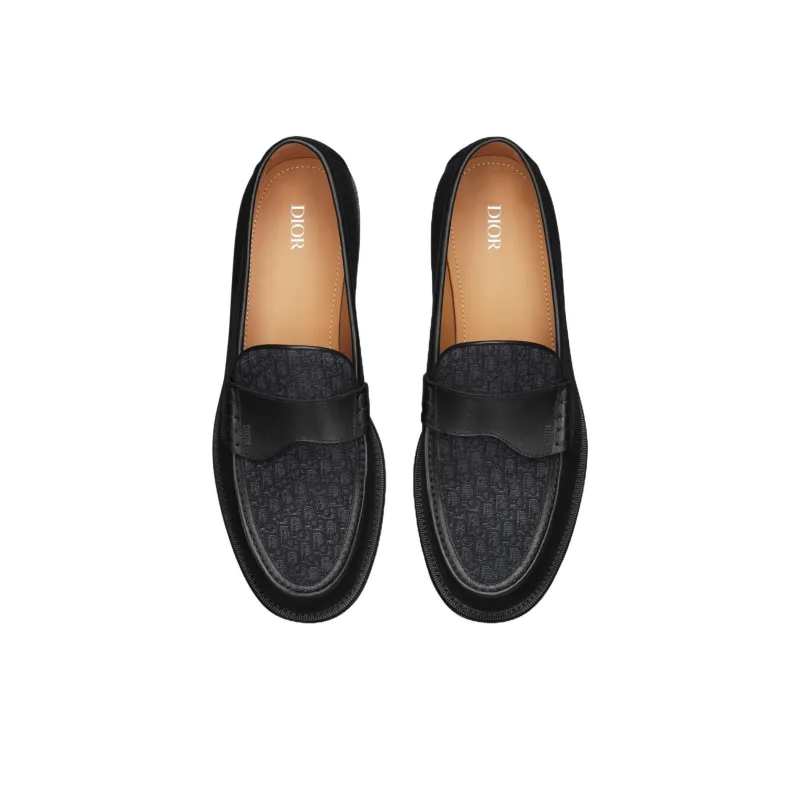 DIOR Granville Loafers Men's Black-3